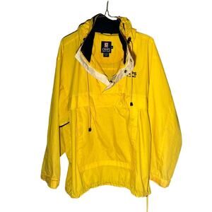 Vintage chaps Ralph Lauren classic yellow pullover men’s rain jacket sz M